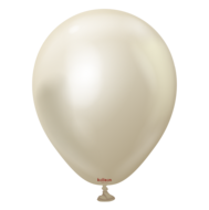 Mooideco - Kalisan ballonnen, mirror white gold, 5 inch mini ballonnen