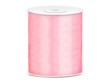 Mooideco - Satijn lint licht roze 100 mm/10 cm breed