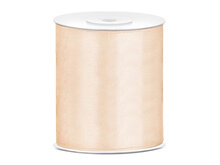 Mooideco - Satijn lint creme 100 mm/10 cm breed