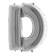 Mooideco - letter zilver D - 26 inch - Grabo (1)