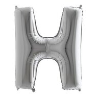 Mooideco - letter zilver H - 26 inch - Grabo (1)