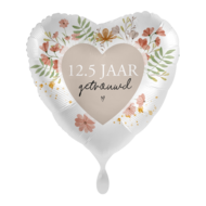 Mooideco - 12,5 jaar getrouwd - folie ballon - 18 inch - Everloon 