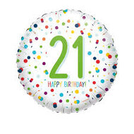 Mooideco - Confetti Birthday - Happy birthday 21 jaar - 18 inch - Anagram (1)