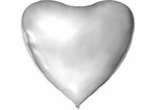 Mega Hartballon - Folie - Silver- 68 inch (1)