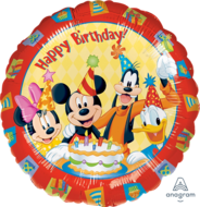 Mickey Mouse and Friends - Happy birthday -18 inch - S60 Anagram (1)