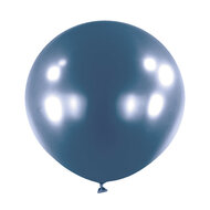 Mooideco - Satin Luxe Azure Blue Anagram ballonnen 24 inch grote helium ballonnen