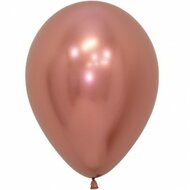 Mooideco - Sempertex 12 inch ballon Reflex rose goud
