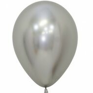 Mooideco - Sempertex ballonnen 12 inch reflex zilver