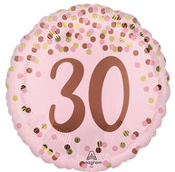 Mooideco - Pretty Pink Birthday - Happy birthday 30 jaar - 18 inch - Anagram