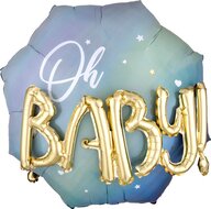 Mooideco - Multi balloon - Blue Baby Boy - 28 inch - P75 Anagram