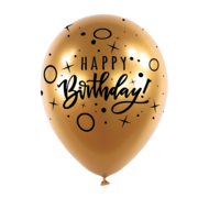 Mooideco - R12 - Bday dots &amp; sparkles - Satin Luxe Gold Sateen - B20 Anagram
