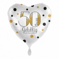 Mooideco - 50 jaar gelukkig getrouwd - folie ballon - 18 inch - Everloon 
