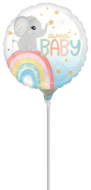 Mooideco - Satin Baby Elephant - Baby - 9 inch - A15 Anagram