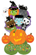 Large Monster Mingle Pumpkin - Airloonz - Halloween - 48 inch - P71 - Anagram(1)