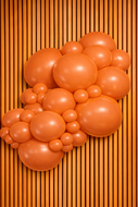Mooideco - Project pack - Organic balloons - Retro Rust Orange - Kalisan balloons