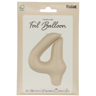 Mooideco - Number 4 - Creamy Latte - 34 inch - Folat