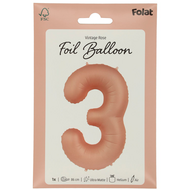Mooideco - Number 3 - Vintage Rose - 34 inch - Folat