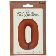 Mooideco - Number 0 - Chocolate - 34 inch - Folat