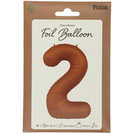 Mooideco - Number 2 - Chocolate - 34 inch - Folat