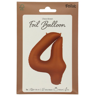 Mooideco - Number 4 - Chocolate - 34 inch - Folat