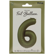 Mooideco - Number 6 - Olive Green - 34 inch - Folat
