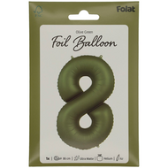 Mooideco - Number 8 - Olive Green - 34 inch - Folat