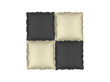 Mooideco - Folieballon backdrop - Zwart/beige - 35cm - Partydeco