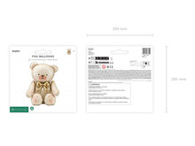 Mooideco - Beer Bear zittend - 44 inch - Party Deco 
