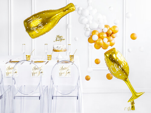 Champagne Fles ballon Happy Newyear