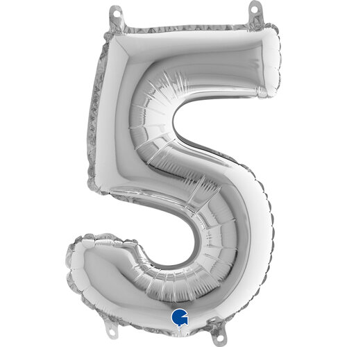 Number 5 - Silver - 14 inch - Grabo (1) Number 5 - Silver - 14 inch - Grabo (1)