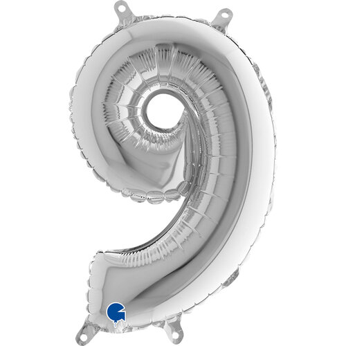 Number 9 - Silver - 14 inch - Grabo (1) Number 9 - Silver - 14 inch - Grabo (1)
