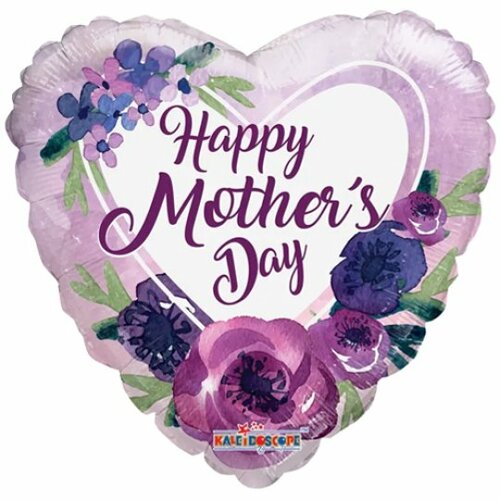 Happy mother's day hart paars - 18 inch - Kaleidoscope (1)