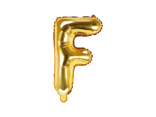 Letter - goud- F