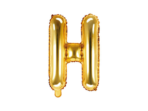 Letter - goud- H