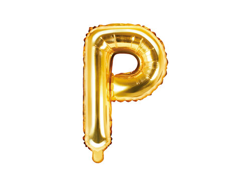 Letter - goud - P
