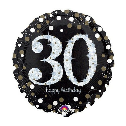 Sparkling black - Happy birthday 30 jaar