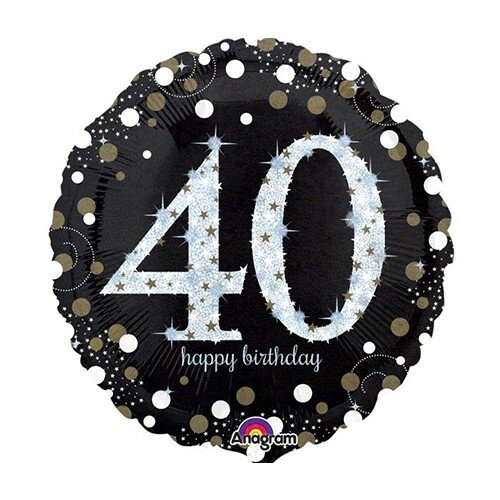 Sparkling black - Happy birthday 40 jaar