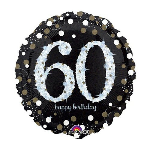 Sparkling black - Happy birthday 60 jaar