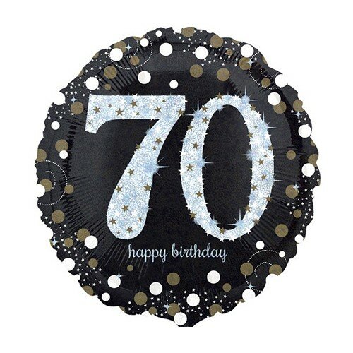 Sparkling black - Happy birthday 70 jaar
