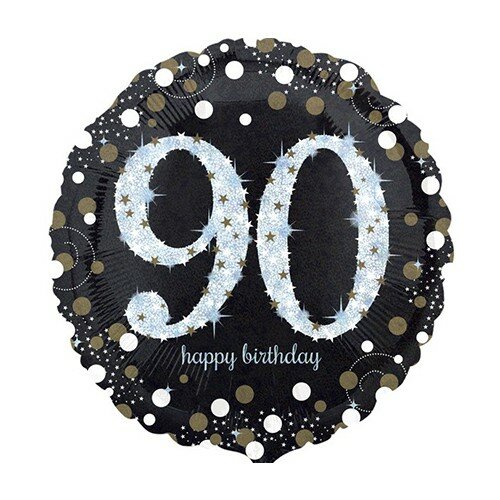 Sparkling black - Happy birthday 90 jaar