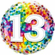 Rainbow confetti - Happy birthday 13 jaar