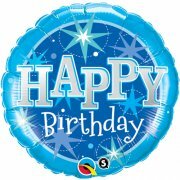 Blue sparkle - Happy birthday