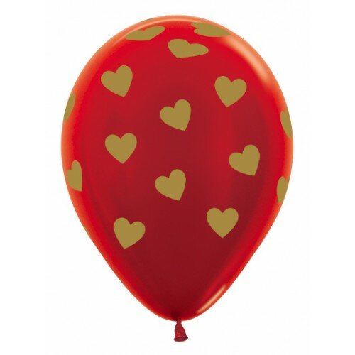R12 - Classic Hearts - Metallic Red - Sempertex (25) R12 - Classic Hearts - Metallic Red - Sempertex (25)