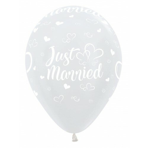 R12 - Just Married Hearts - Pearl White - Sempertex (25)