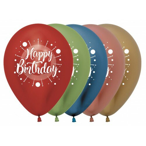 R12 - Happy Birthday - Multicolor - Reflex - Sempertex (25) R12 - Happy Birthday - Multicolor - Reflex - Sempertex (25)
