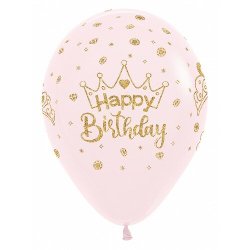 R12 - Happy Birthday - Crowns - Glitter Ink - Sempertex (25) R12 - Happy Birthday - Crowns - Glitter Ink - Sempertex (25)