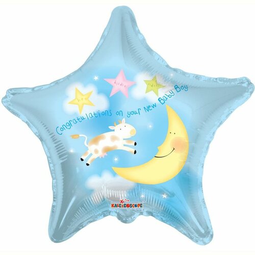 Congratulations on your New Baby Boy - 18 inch - Kaleidoscope (1)
