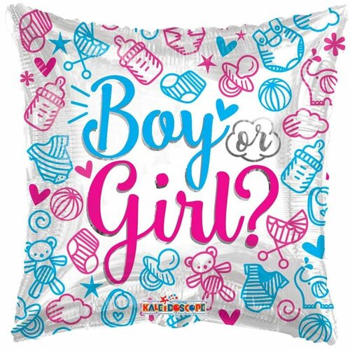 Boy or Girl Gender Reveal - 18 inch - Kaleidoscope (1)