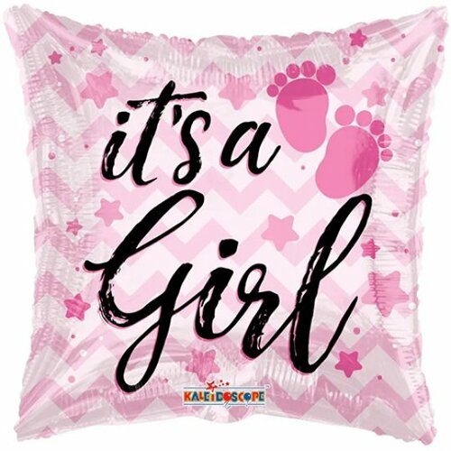 Its a Girl Balloon - 18 inch - Kaleidoscope (1)