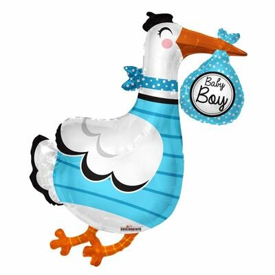 Baby Boy Stork Shape - 36 inch - Kaleidoscope (1)